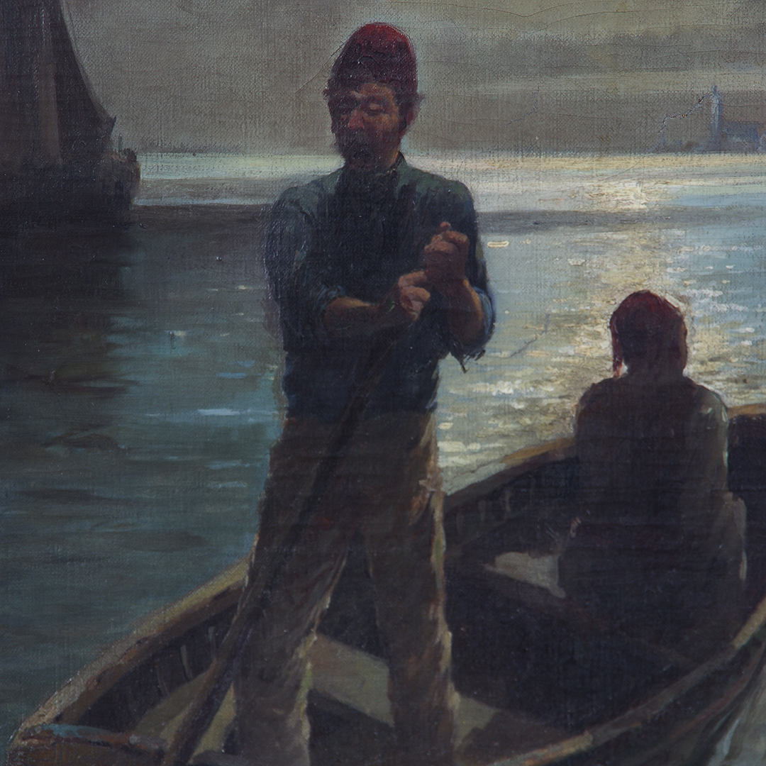 H. Rıfat Çeteci-Ayışığında Sandal-1916 (2)