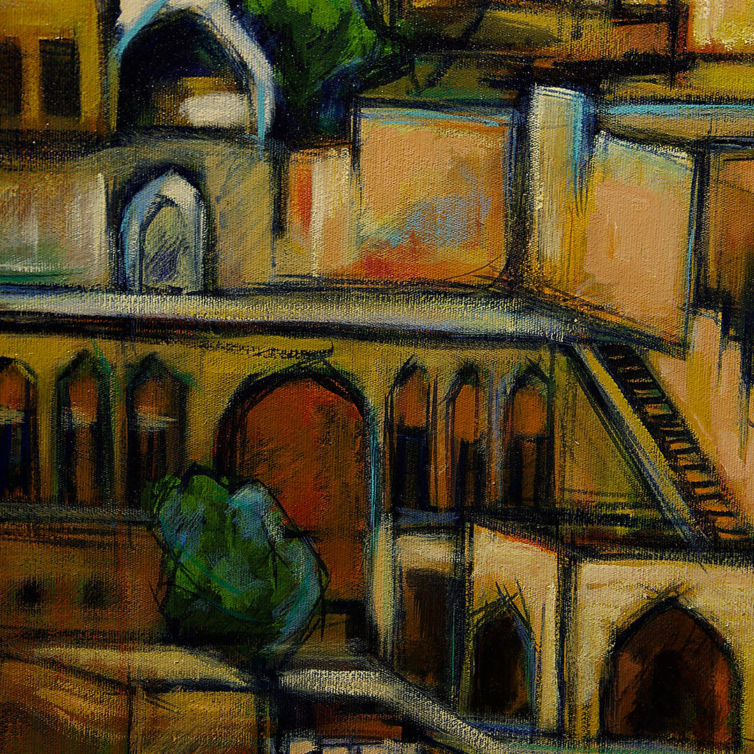 Erol Evgin, Mardin. tuval, yağlı boya, 80x60 cm. (çerçeveli 91x71xcm), 2006 (2)