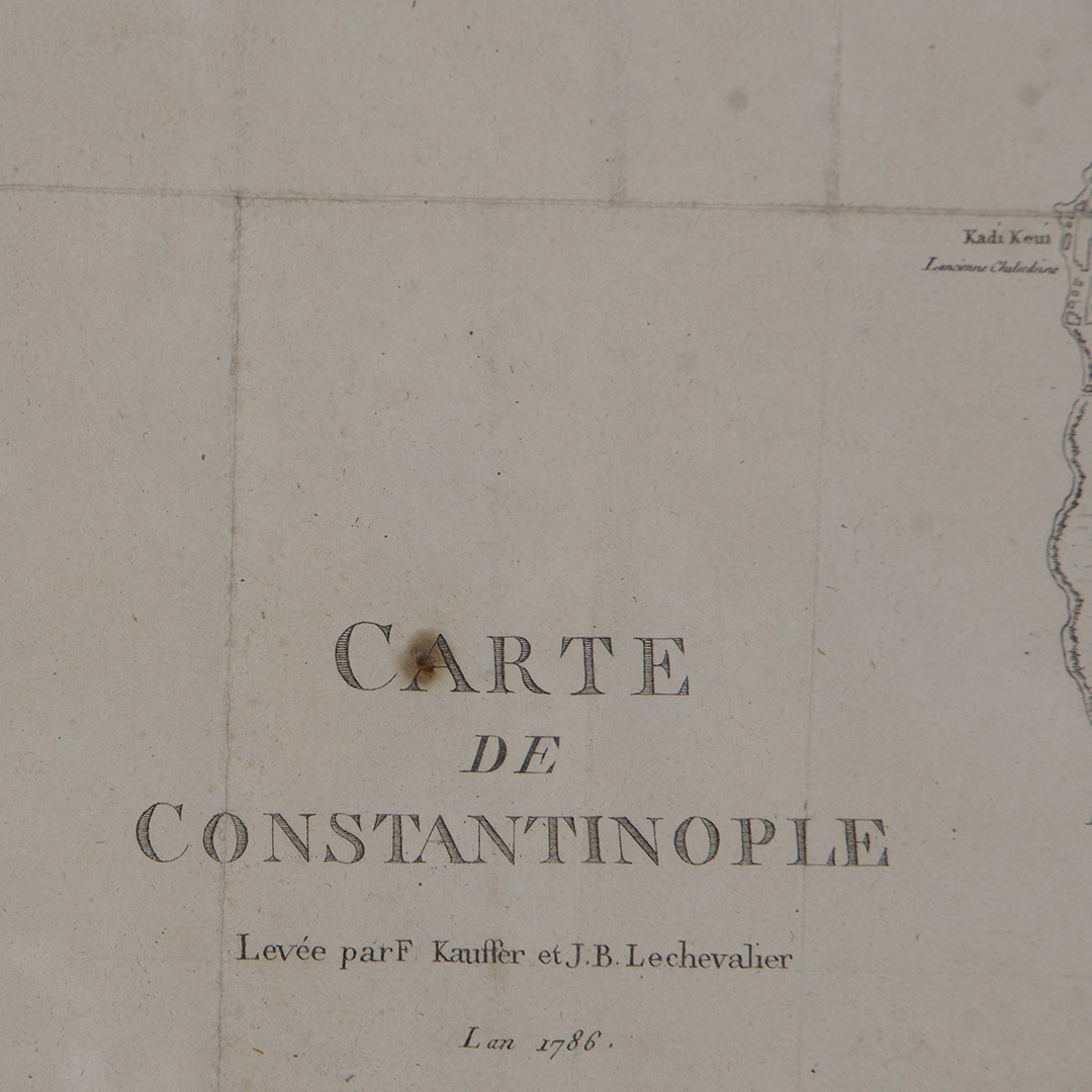 Carte de Constantinople, Levée par F. Kauffer et J.B. Lechevalier, L'an 1786